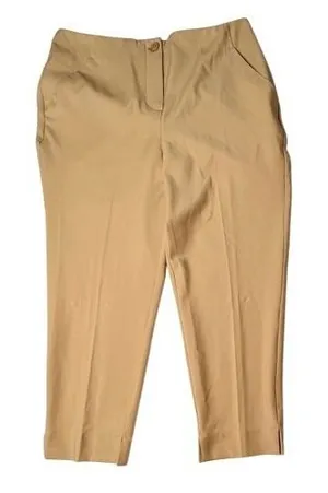Worthington High Waisted Slim Ankle Petite Pants Tan Workwear Feminine 10P‎ NWT thumbnail 1