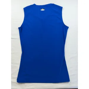 Under Armour HeatGear Royal Blue V-Neck‎ Compression Tank Top Large RN 96510 thumbnail 9