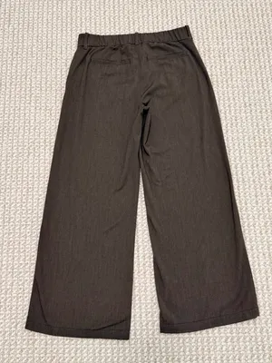 American Eagle wide leg trouser dress pants size 10 brown thumbnail 11