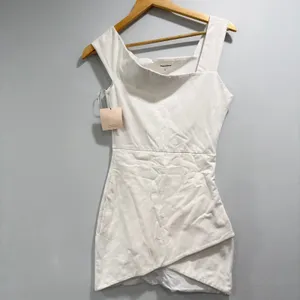 superdown Fallon Bridal Vegas Partly White Asymmetrical Mini Stretch NWT S thumbnail 2