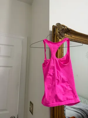 Hot Pink Free People Tank thumbnail 2
