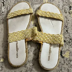 Karl Lagerfeld beaded stretch straps size 9 thumbnail 2