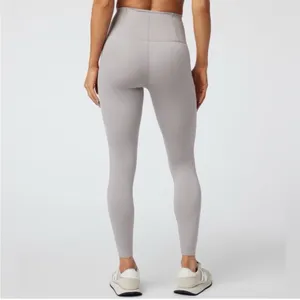 Vuori Evolve Zipped Legging Womens Uplift Leggings Soft Pewter Small thumbnail 2