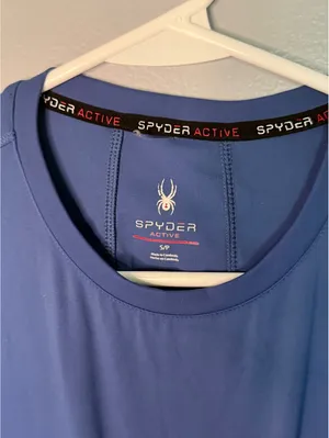 Spyder Active Women's Long Sleeve Performance Shirt Size Small Blue thumbnail 2