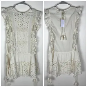 MISA Los Angeles Marieta Boho Embroidered Ivory Dress XS New With Tags thumbnail 3