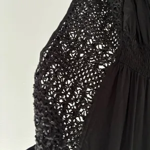 Victoria's Secret Black Crochet Open-Back Beach Swim Cover-Up Tunic thumbnail 5