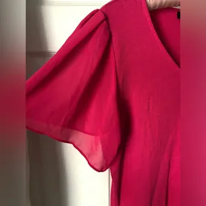 1.STATE Flutter Sleeve Rib Knit T-Shirt top, size XL thumbnail 4