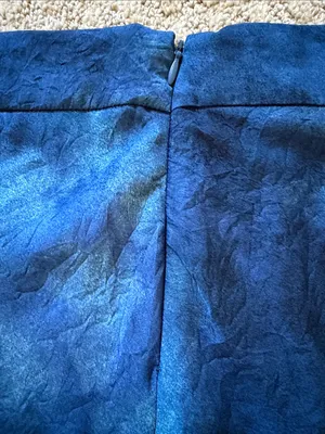 Free People Martine Blue Tie-Dye Flirty Mini Skirt with Front Slit Boho - Size 8 thumbnail 12