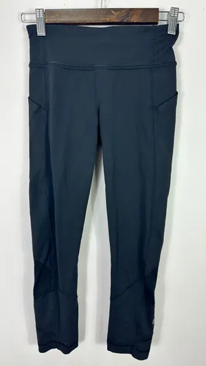 Lululemon Women's Size 2 Black Speed Up Tight Full On Luxtreme Leggings‎ thumbnail 1