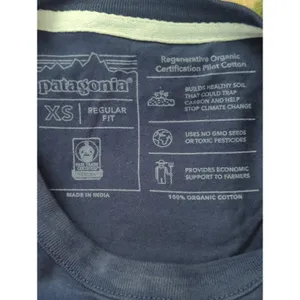 Patagonia Navy Road To‎ Regenerative Ringer Tee Womens XS Regular Fit Organic thumbnail 7