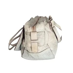 Schuler & Sons Philadelphia Anthropologie Sage Green Pebbled Leather Satchel Bag thumbnail 6