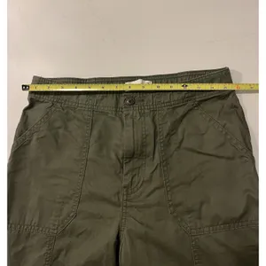 NWT Abercrombie & Fitch High Rise 90s Utility Cargo Pant Green 29/8 Short thumbnail 6