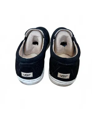 UGG Fierce Geo Perforated Suede Slip-On Sneakers Shoes Black Women's Size 7 thumbnail 5