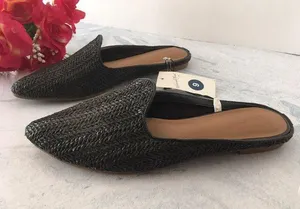 Black Woven Flats, Size 9 thumbnail 2