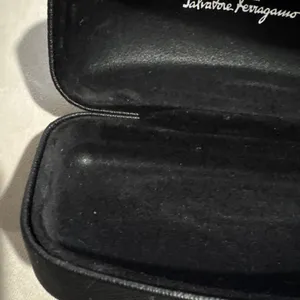 Salvatore Ferragamo Sunglasses Eyewear Hard Case Logo Black Textured Storage thumbnail 9