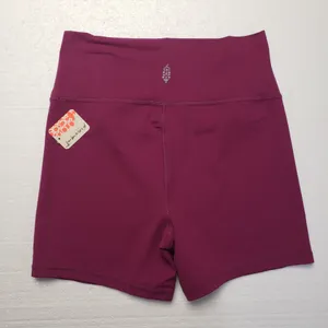 Free People Movement Never Better Shorts in Deep Mulberry size L NWT thumbnail 6