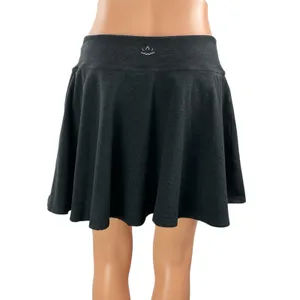 Beyond Yoga Women's Black Knit Athletic A-line Mini Short Skort Skirt Sz L/G/G thumbnail 3