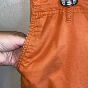 Vintage GAP Stretch Orange Wide Leg Cargo Pants Y2K‎ Utility 90s Size 4 thumbnail 6