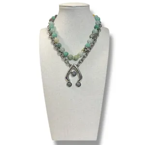 Free People Ariana Ost Bohemian Chunky Layered Think Im Dreaming Necklace NWT thumbnail 7