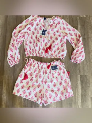 Roller Rabbit x Target Bouquet Side-Tie Beach set Pull-On Shorts & Top thumbnail 6
