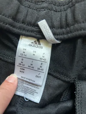 adidas Black Women's Track Jogger Pants with Logo thumbnail 2