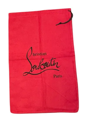 Christian Louboutin 14.5” x 9” Red Crossbody Shoulder Bag Clutch Dustbag thumbnail 1