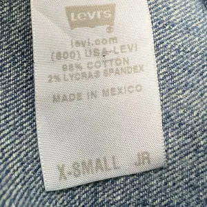 Girls Juniors Levi's Denim Jacket Size XS thumbnail 6