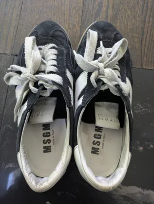MSGM Panelled Suede Low Top Sneakers Size 36 thumbnail 3