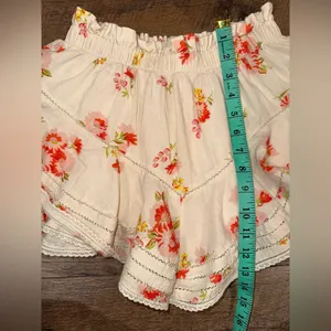 Aerie Rock 'n' Ruffle Skort Cream Floral Skort with Ruffles thumbnail 13