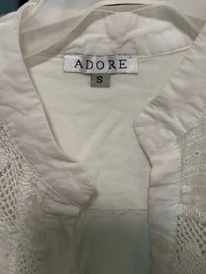 Adore White Button Up Shirt thumbnail 3