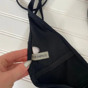 Zaful Black Plunged Neck Halter High Cut One Piece Swimsuit Size 4 thumbnail 5