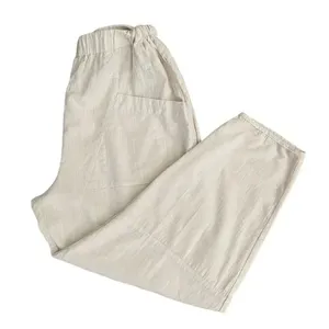 Zanzea Collection Ivory Elastic Waist Pull On Wide Leg Y2K Capri High SZ L #1274 thumbnail 7