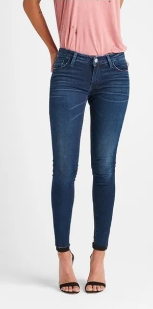 Hudson -1113‎ Krista Ankle Super Skinny Jeans Indigo Blue Stretch Size 32 thumbnail 1