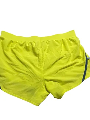 Under Armour Women's Neon Lime Training Shorts with Gray Reflective Trim‎ thumbnail 5