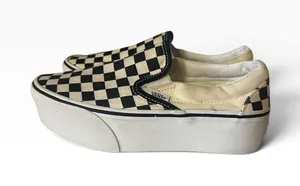 Checkered Vans Slip-On Platform thumbnail 1