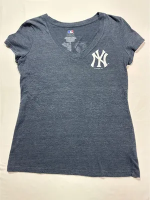Vintage 2012 New York Yankees MLB V-Neck Tee - Great Catch! thumbnail 1