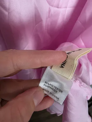 Silky Shift Dress Pink Size L thumbnail 2