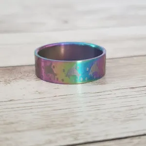 Multicolored Ring with Dolphin Design thumbnail 2