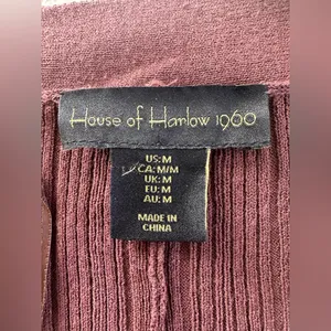 Women’s House of Harlow brown Knit ribbed Dress & Cardigan Set Size Medium thumbnail 5