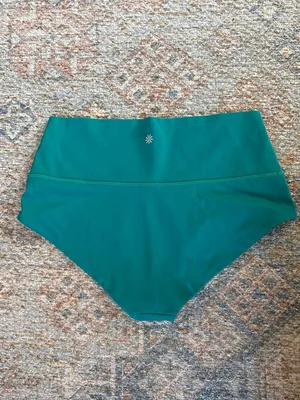 Athleta and Alicia Keys High-Waist Bikini Bottoms - Green & Lime thumbnail 4