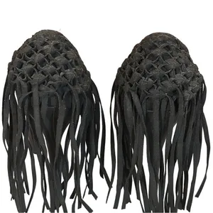 Steve Madden Tipsyy Black Suede Fringe Heels Sz 6 thumbnail 8