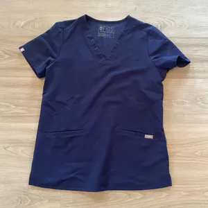 FIGS Navy Blue Casma Top Zamora Jogger Scrub Set Women's size XS / Small Petite thumbnail 2