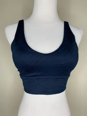 Vimmia X Energy Wave Crop Top Sz Large Blue Black thumbnail 1