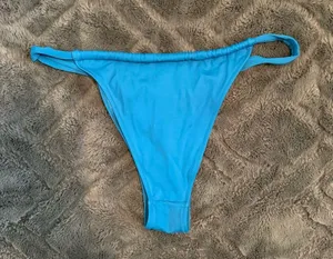 Shade & Shore Blue Triangle Bikini Bottom thumbnail 3