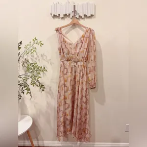En Saison Winnie One Sleeve Maxi Dress in Sugar Berry Size Small NWT thumbnail 2