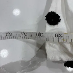 For Love And Lemons Dress Size Medium White Black Polka Dot Mini Linen Blend thumbnail 8