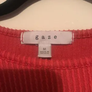 Gaze Short Sleeve Ribbed Cropped Tee Orange Size M thumbnail 2