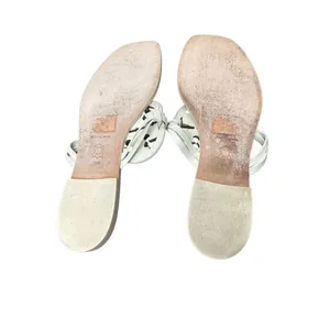 Tory Burch crystal miller square toe calf leather embellished sandal Sz 7.5 thumbnail 4