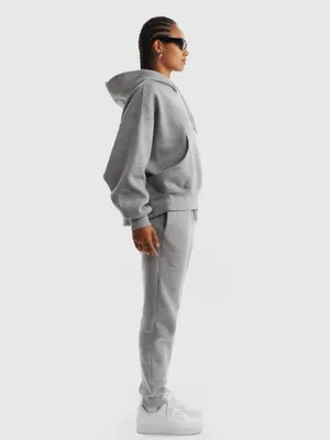 Nike Gray Crewneck Hoodie with White Swoosh Size Small thumbnail 8