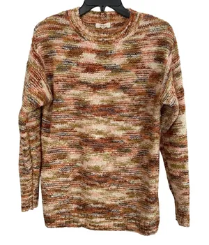 Peyton Primrose Space Dye Knit Sweater‎ Casual Comfort Boho Aesthetic Small thumbnail 1